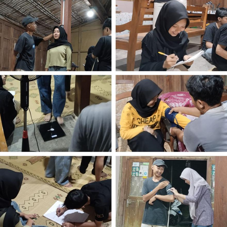 Karang Taruna Anjir Gelar Pertemuan Rutin dengan Pemeriksaan Kesehatan dan Rapat Program